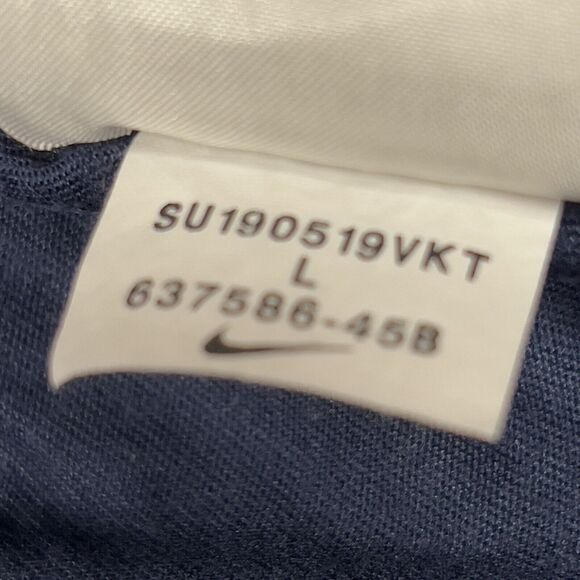 The Nike Tee DRI FIT Team USA Mens Large Short Sleeve Navy Blue Red Swoosh - Picture 9 of 12